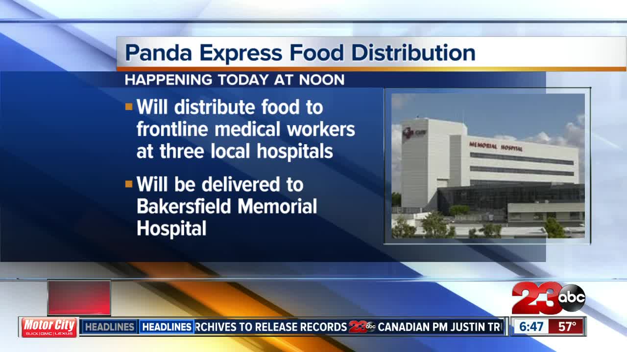 Panda Express delivers meals to local hospitals