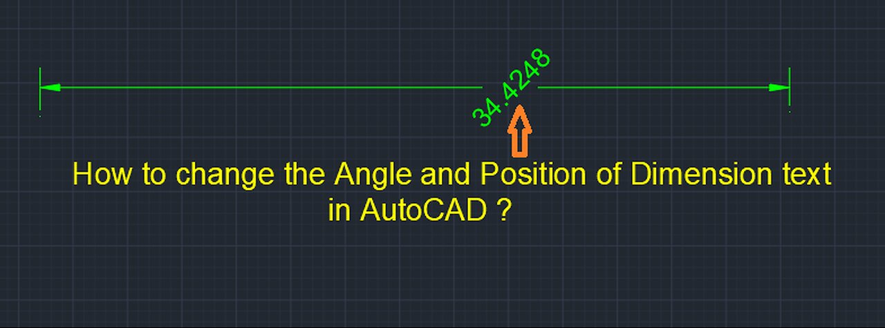 How to Rotate Dimension Text or change the Angle & change the position in AutoCAD(DIMTEDIT command)