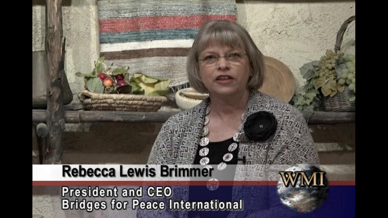 Rebecca Lewis Brimmer, Pres. and CEO of Bridges for Peace Int'l, in Jerusalem, Israel 1/26/2017