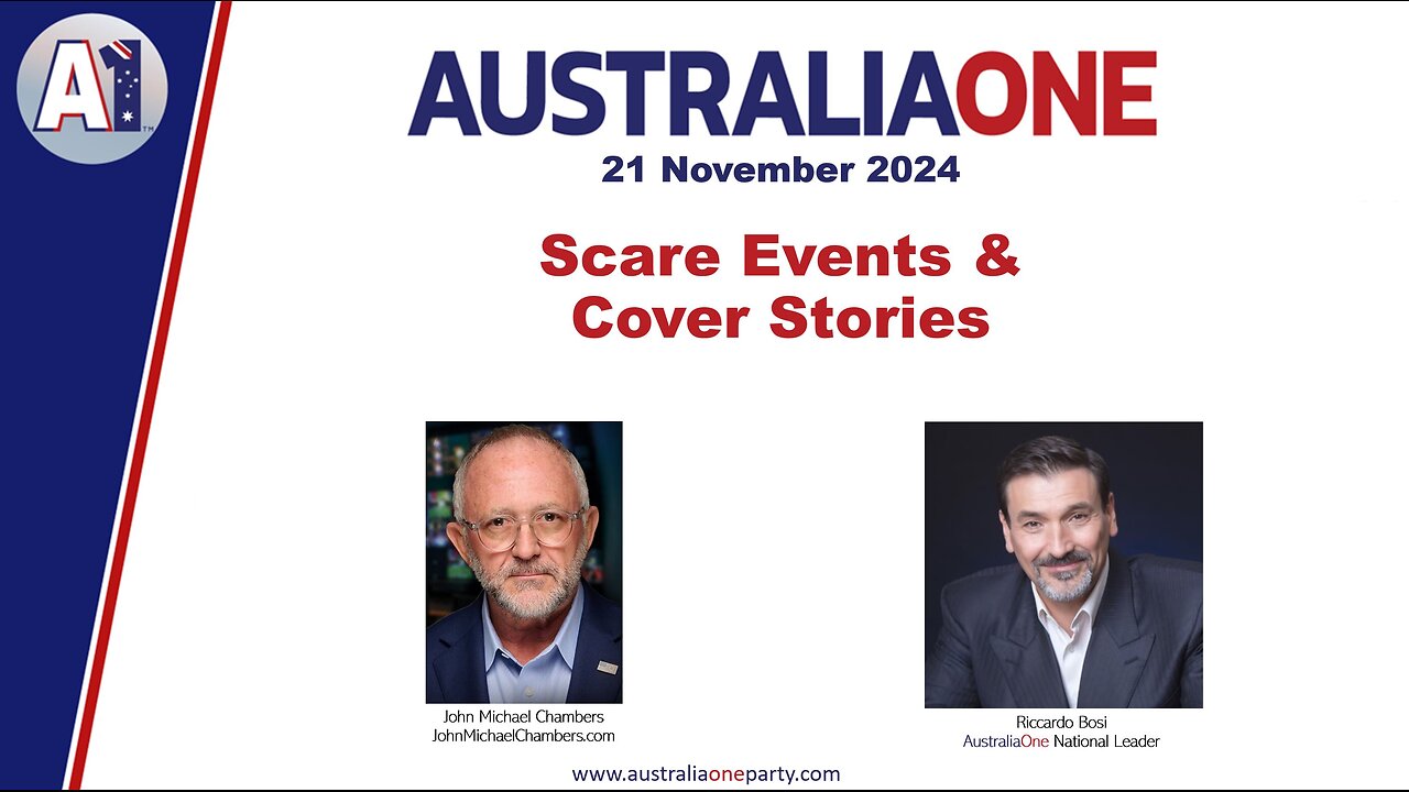 AustraliaOne Party - Scare Events and Cover Stories (21 November 2024)