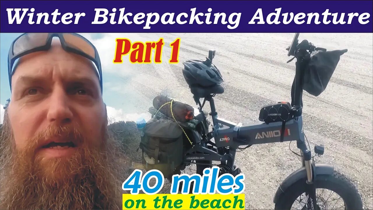 E-Bikepacking Winter Adventure: 40 Miles Along the Beach (Part 1) | FireAndIceOutdoors.net