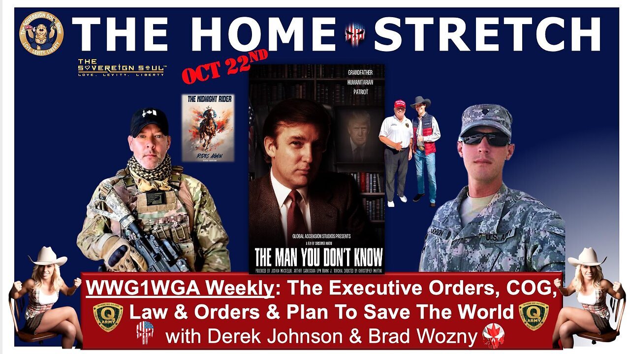 WWG1WGA -Derek Johnson, Brad Wozny- MAGA Win over [DS] Propaganda Pushers, Nov 5th, Law of War, COG