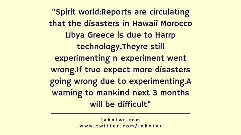 Lahotar Quote - 19 September 2023