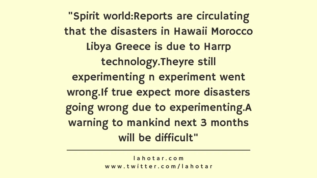 Lahotar Quote - 19 September 2023