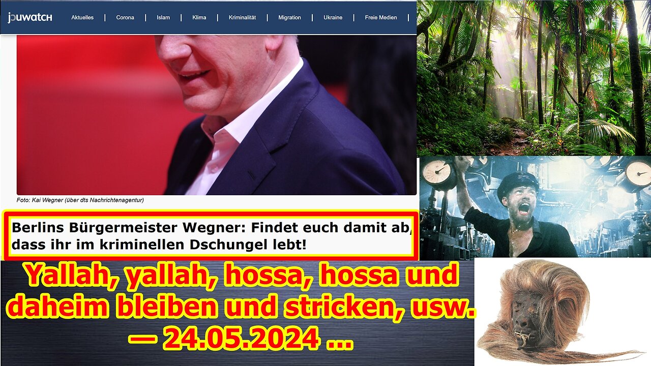 Yallah, yallah, hossa, hossa und daheim bleiben und stricken, usw. — 24.05.2024 ...