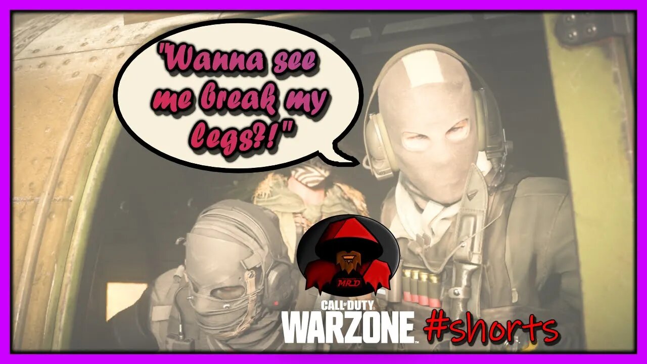 COD WARZONE #shorts -" I just broke my F*&%ING LEGS..." | Word