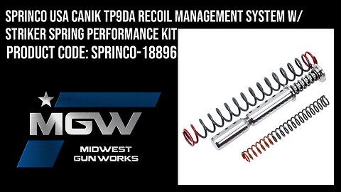 Sprinco USA Canik TP9DA Recoil Management System w/ Striker Spring Performance Kit - SPRINCO-18896