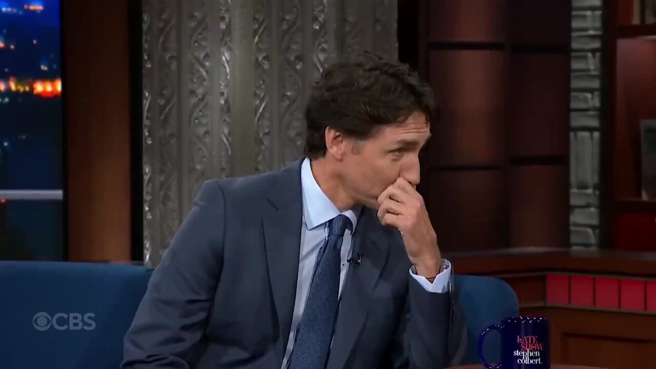 Trudeau on Steven Colbert 🤣