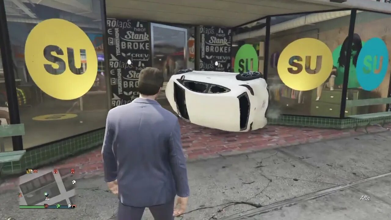 Grand Theft Auto Online| Part 44| Michael and Dee vs The Flipped Car