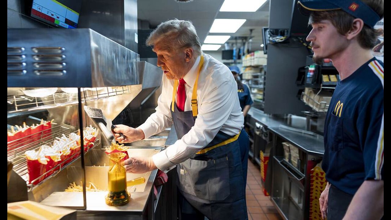 Trump's McDonald's Visit According to the Left As Shown by