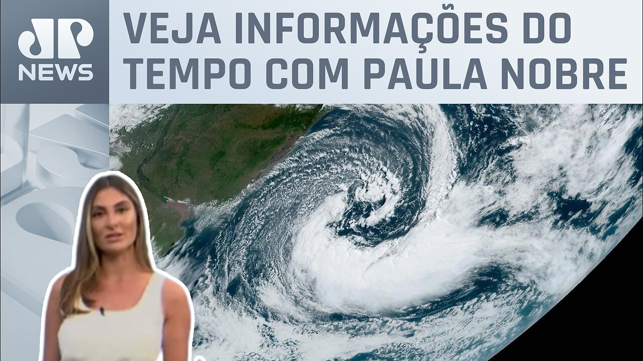 Ciclone extratropical se afasta do Centro-Sul | Previsão do Tempo