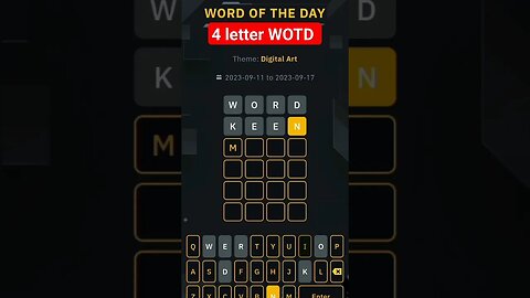 4 letter word of the day binance #binancewodlanswer