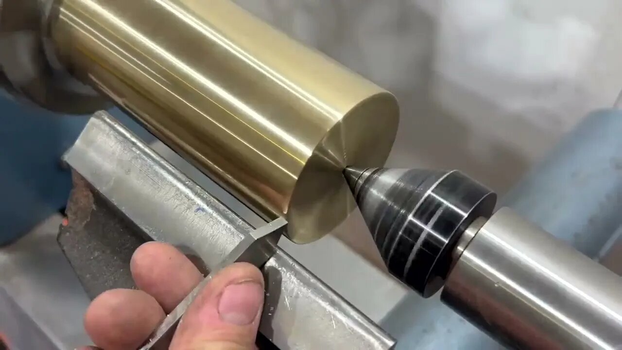 Woodturning - I Turned Solid Brass On A Wood Lathe !!-1