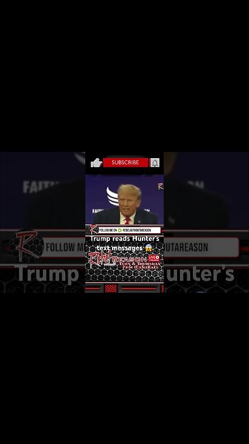 #trump reads #hunter #biden text messages
