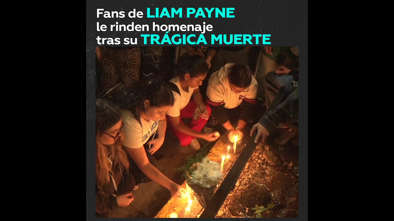 Fans de Liam Payne le rinden homenaje tras su muerte al caer desde un balcón