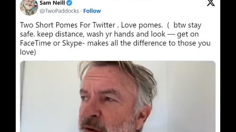 Sam Neill celebrity covid idiot 2020