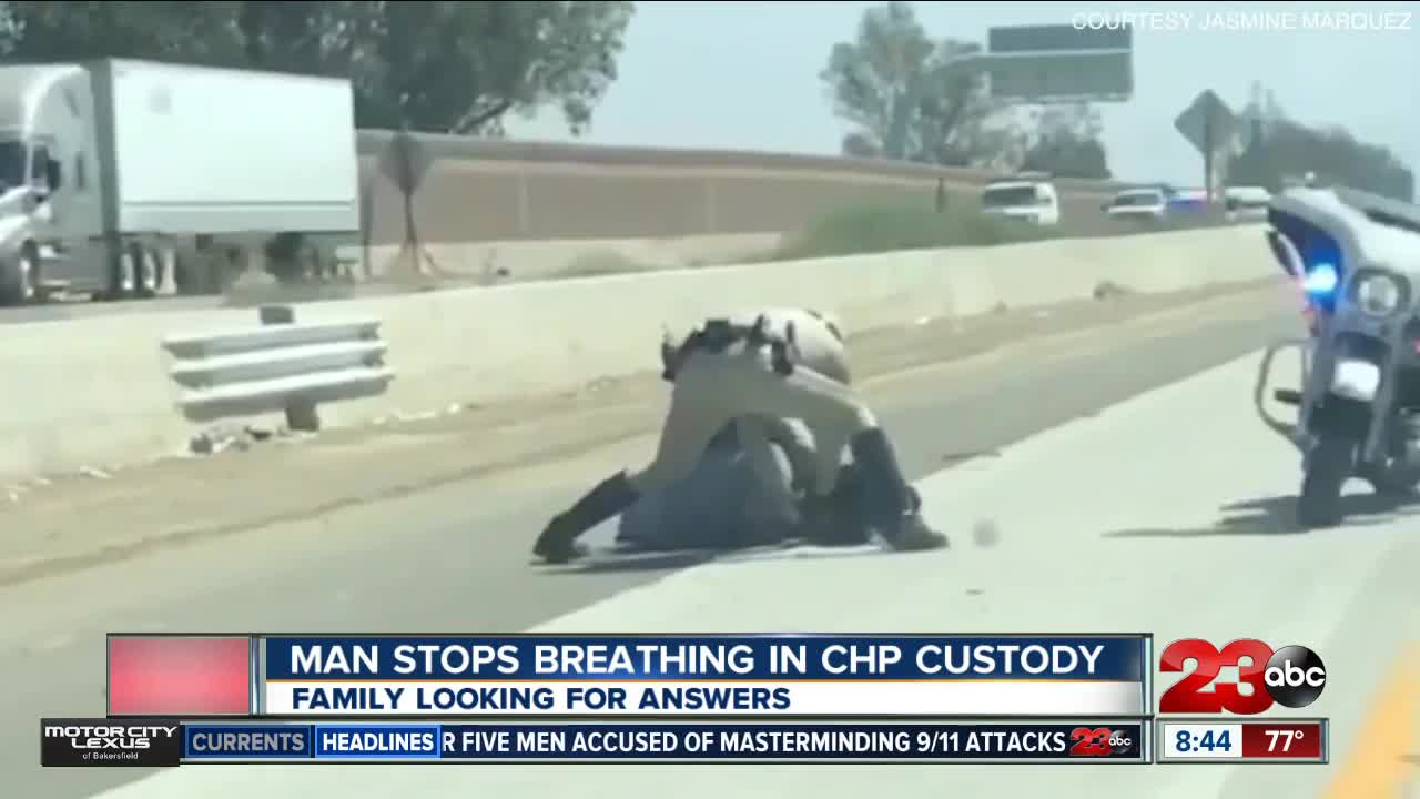 Man stops breathing in CHP custody