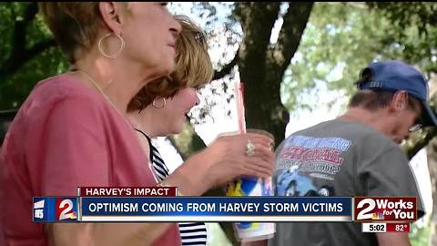 Harvey storm victims optimistic