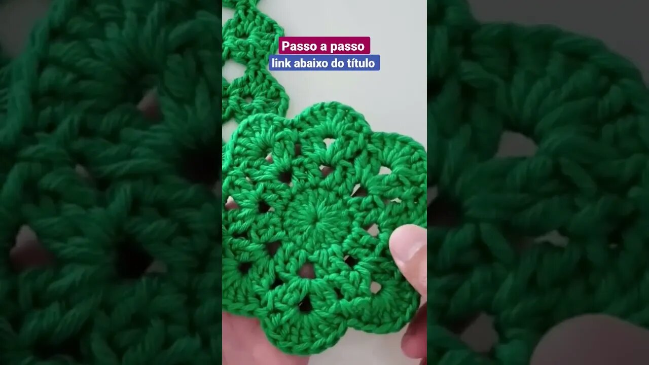 Porta-copos de crochê