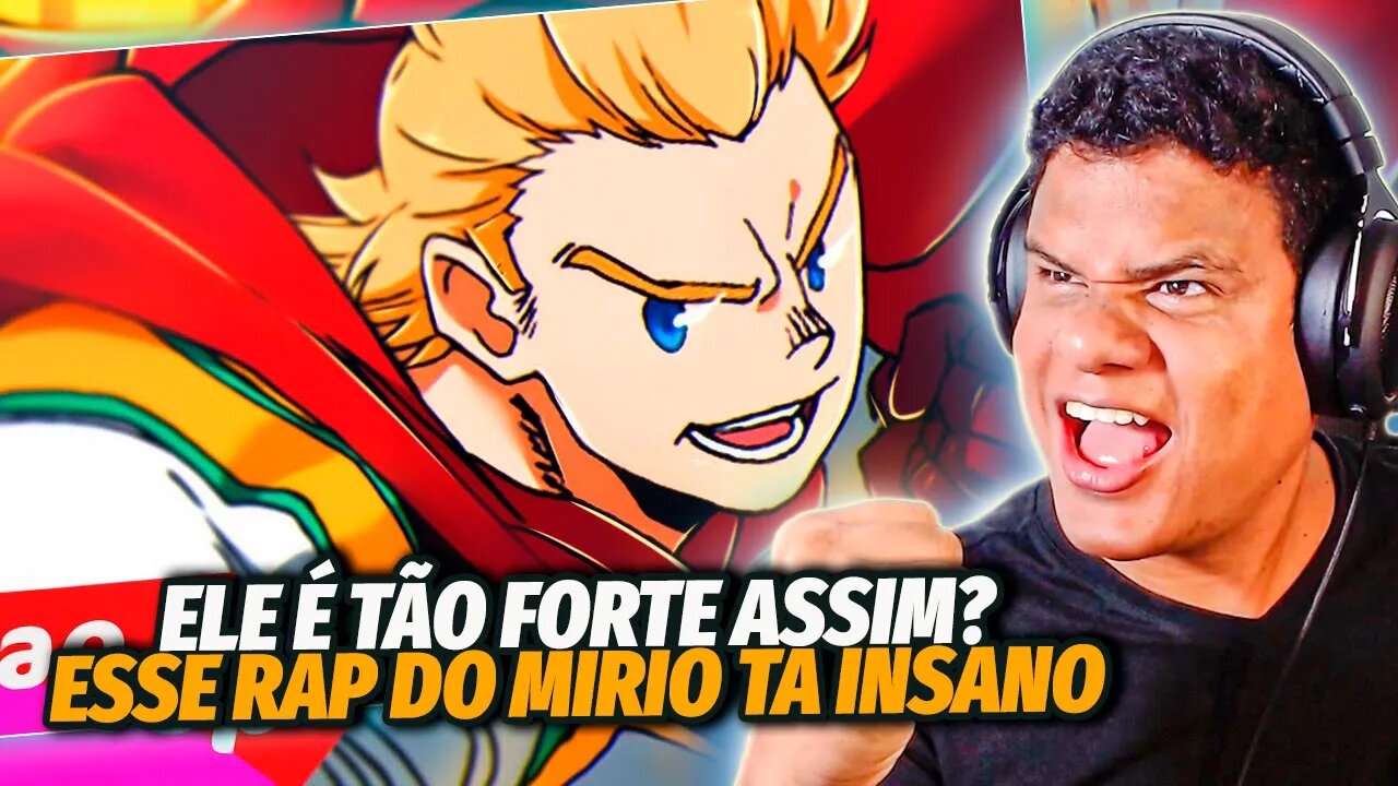 REAGINDO a RAP DO MIRIO (Boku no Hero Academia) - VOU SALVAR 1 MILHÃO | React Anime Pro