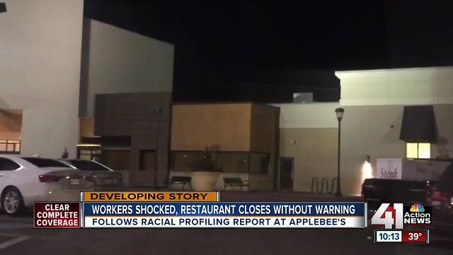 Applebee's closes after alleged racial profiling