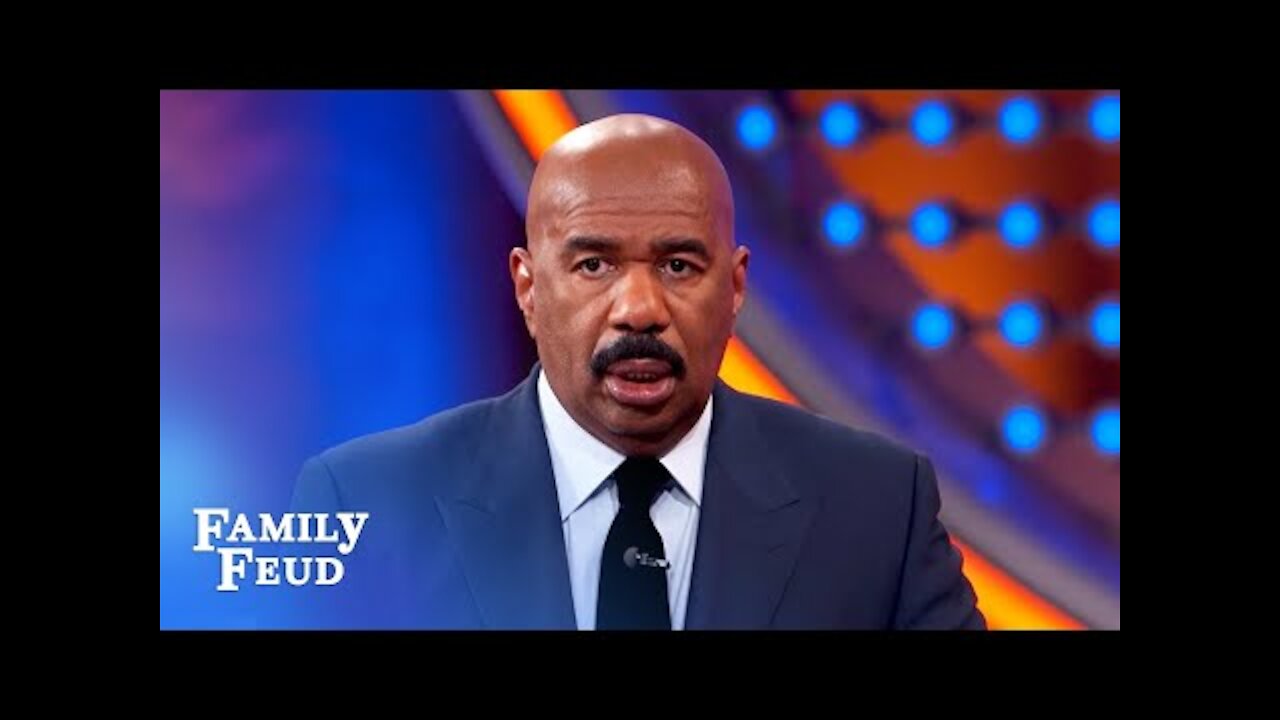 Jill's answer leaves Steve Harvey at a loss for words! | Family Feud