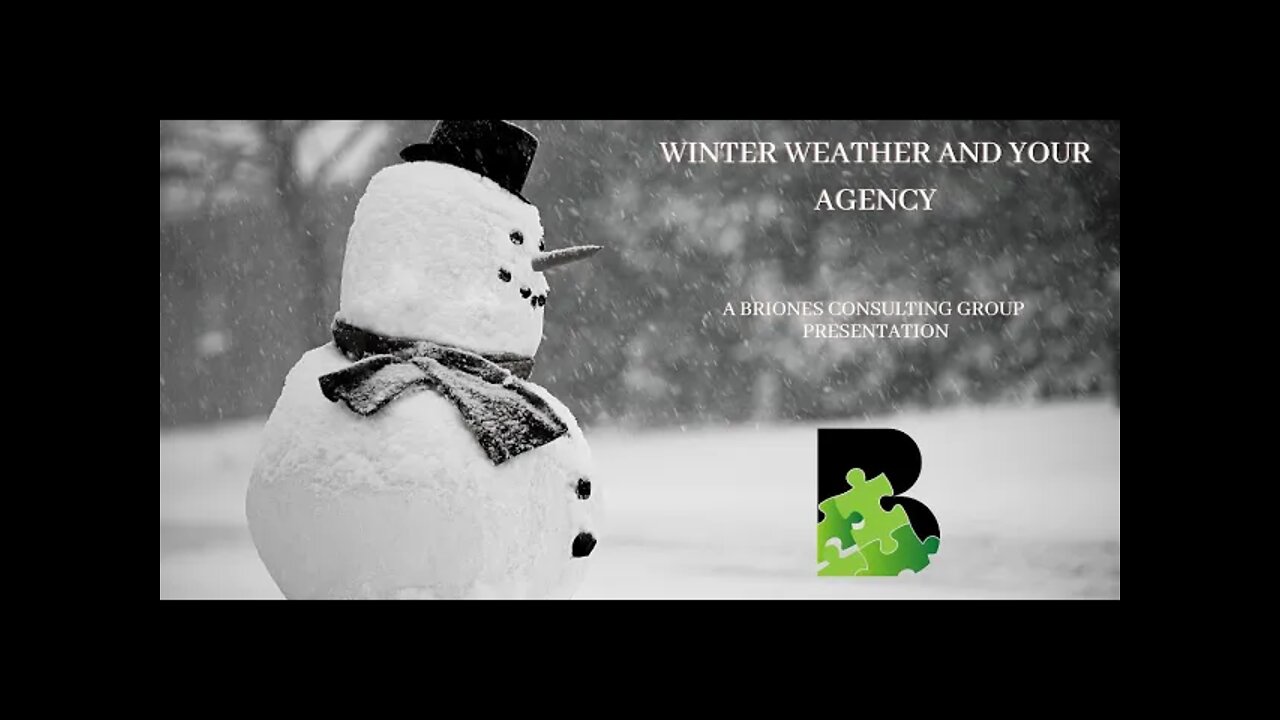 Winter Weather and Your Agency