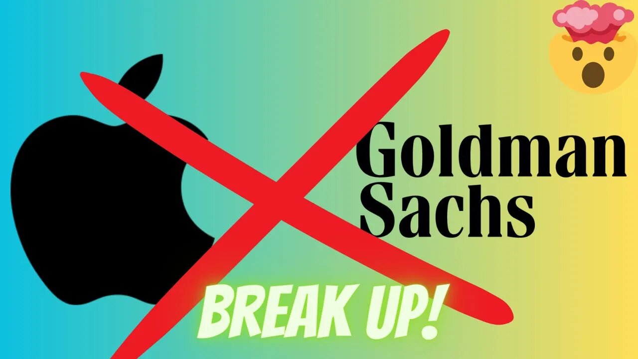 Goldman Sachs is dumping Apple! Closing their Apple Card deal.