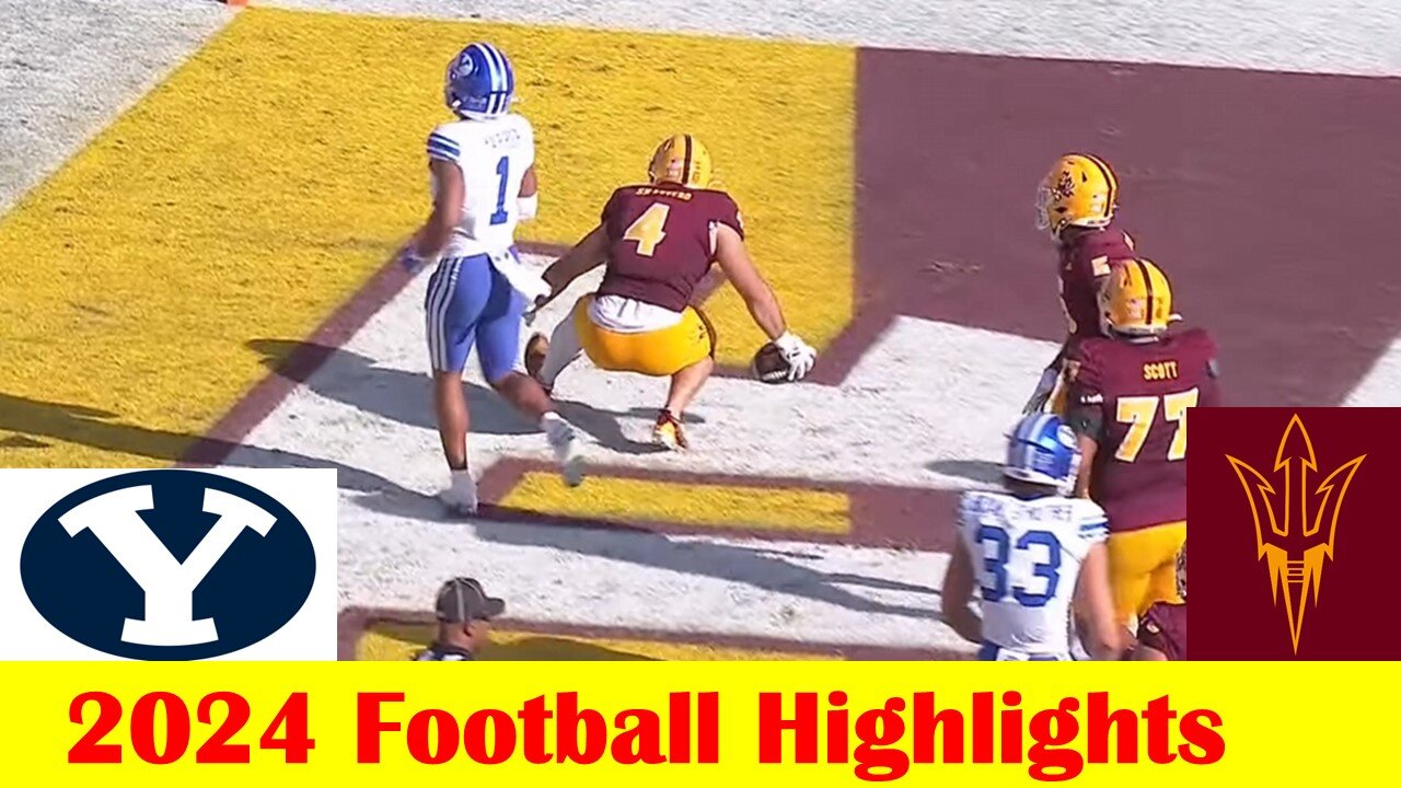 #14 BYU vs #21 Arizona State Football Game Highlights 11 23 2024