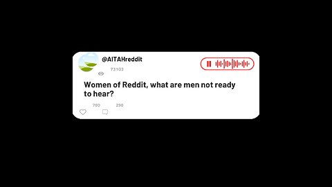 why are men not ready to hear it?