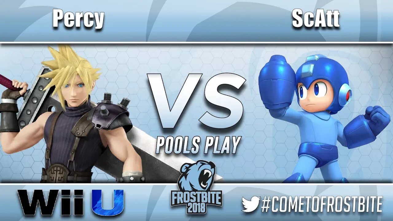 Percy (Cloud) vs. MVG | ScAtt (Mega Man) - Wii U Pools Play - Frostbite 2018