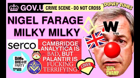 🇬🇧 NIGEL FARAGE MILKY MILKY FREEMASON RITUAL #BREXITwasRIGGED #IsraelDeigoRivera