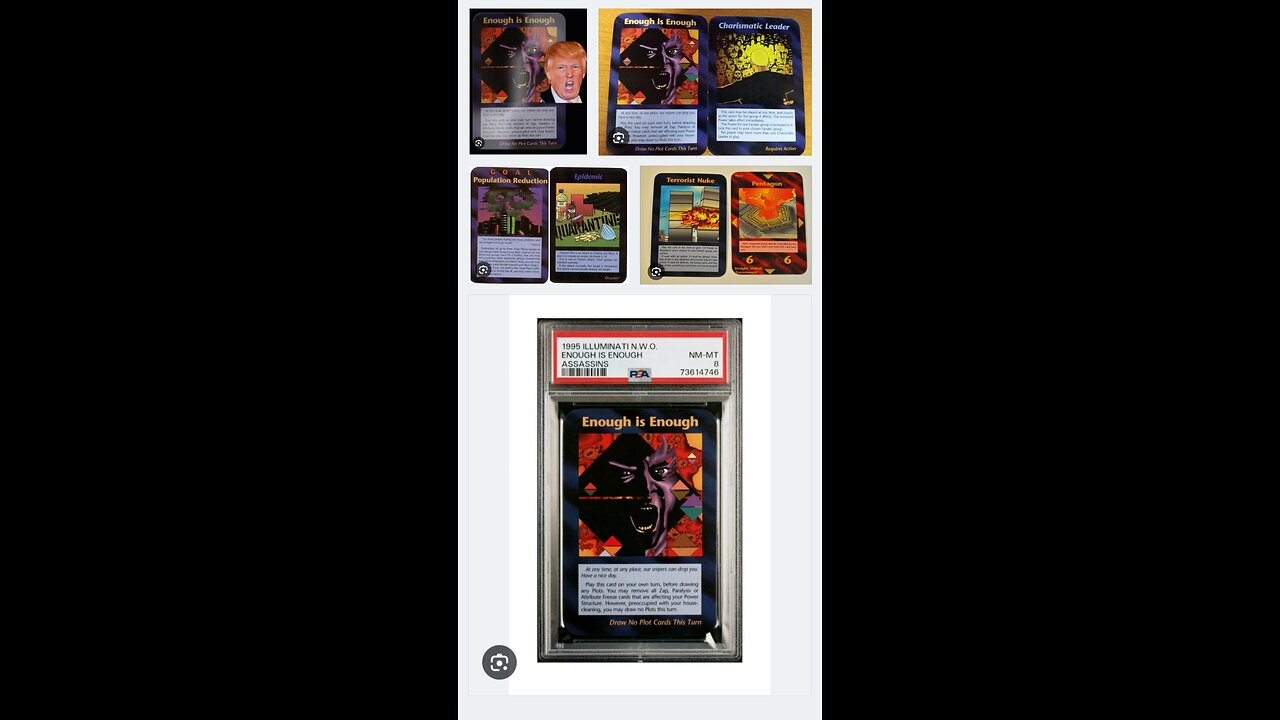 ☆J13☆ Everything is a lie. Illuminate Card Game - Jeff Berwick - Trumps Assassination A staged Syops