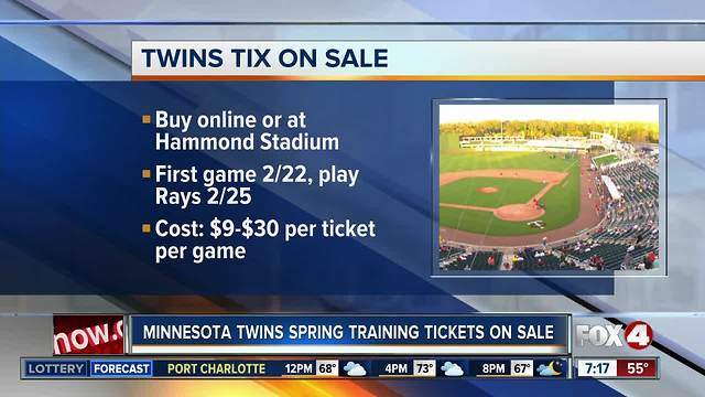 Twins spring training tickets on sale