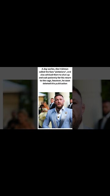 The perpetual MMA king, according to Conor McGregor #shorts