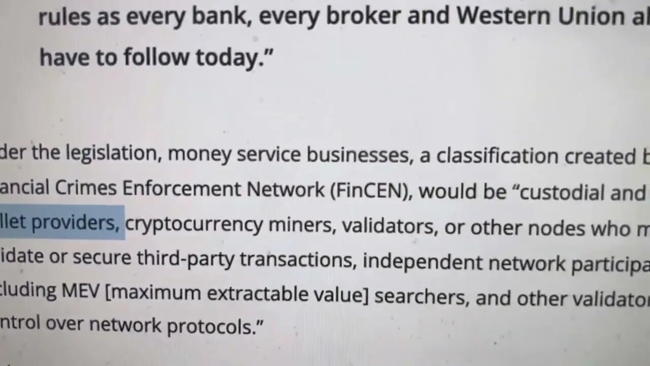 WARNING…CRYPTO WALLETS SOON TO BE TAKEN.