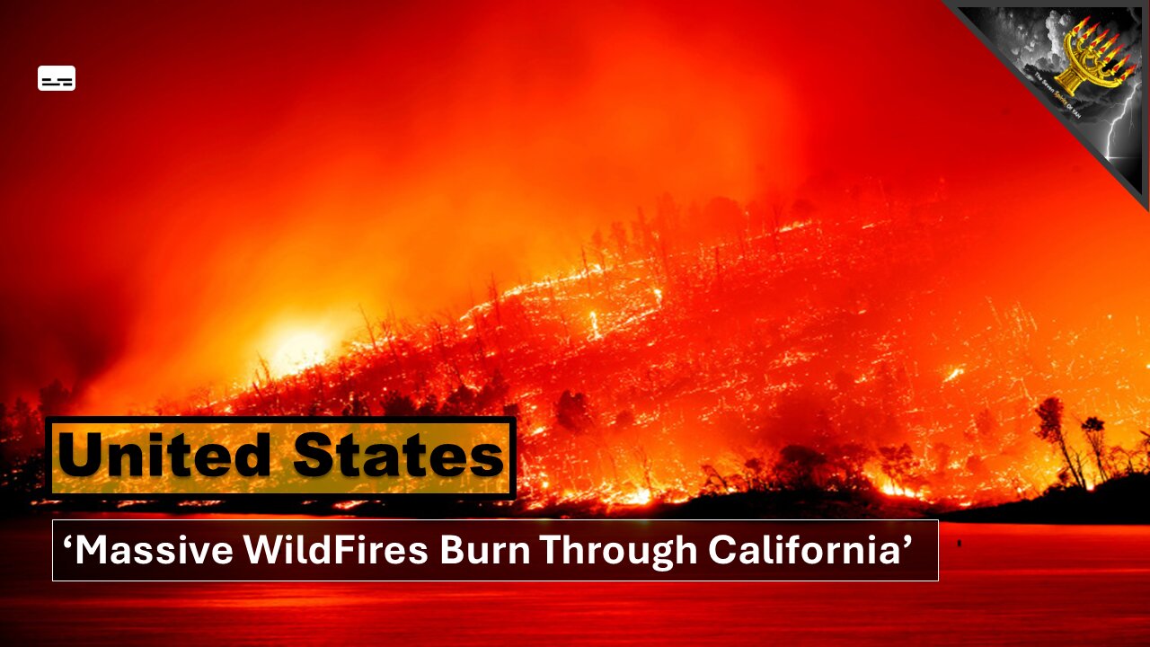 'Massive Wildfires Burn Through California' (subtitles)