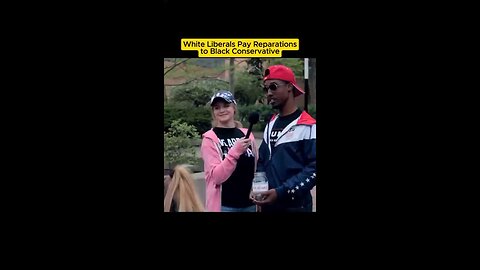 🤝💸🖤 "White Liberals Pay Reparations to Black Conservative 😂🤣🤣🤣