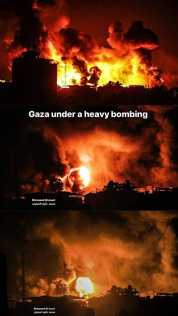 Nightly horrors continue in the Gaza Strip.