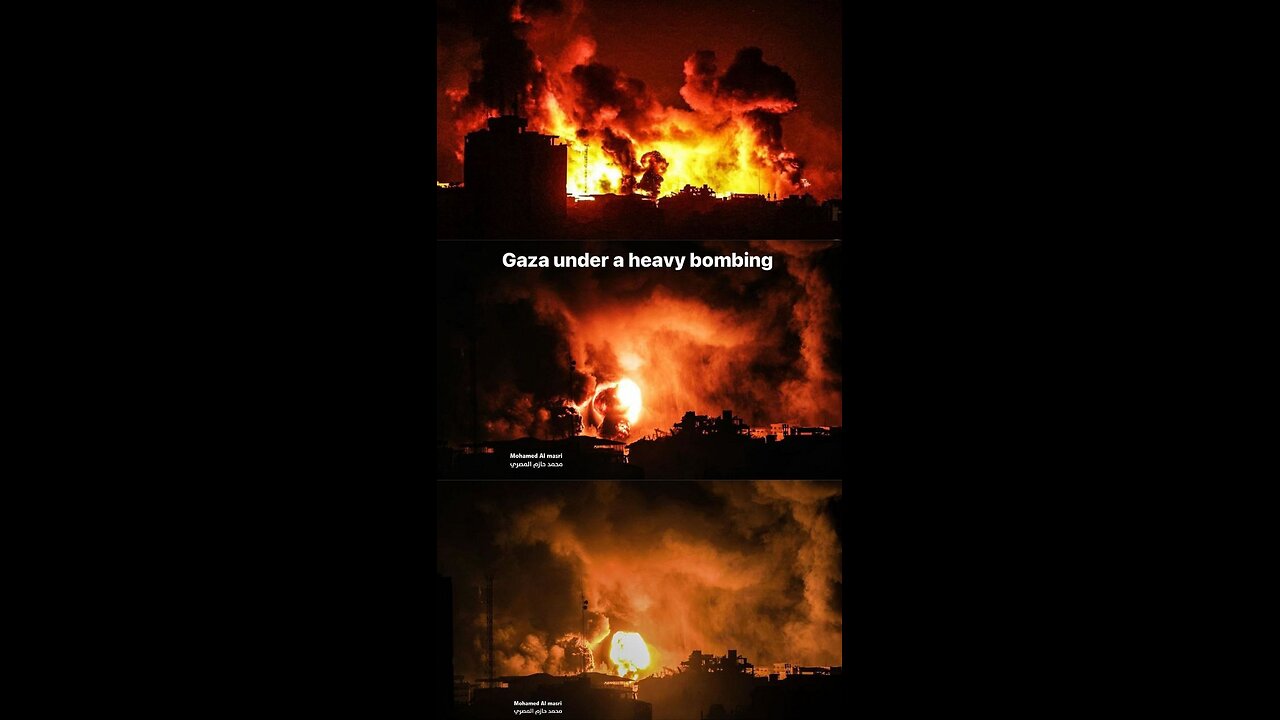 Nightly horrors continue in the Gaza Strip.