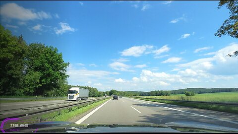 Nuremberg to Regensburg, Autobahn Germany 2