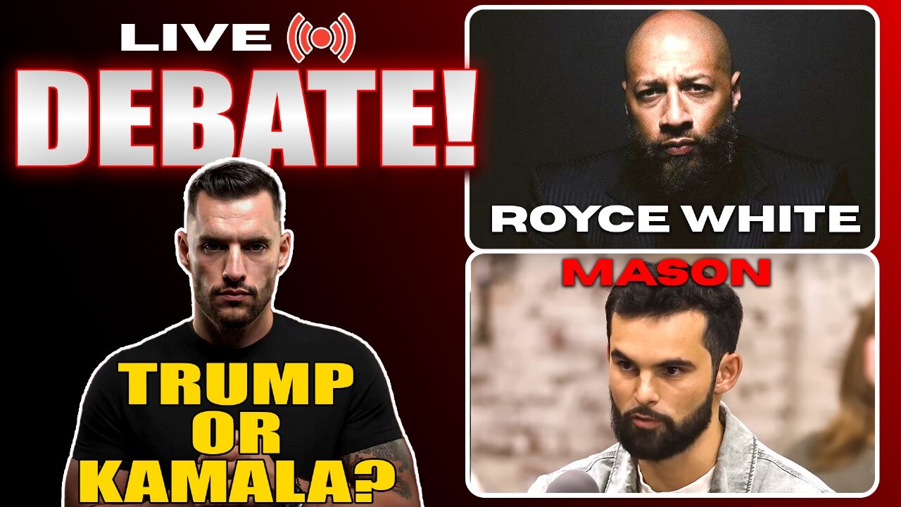 LIVE Election Debate - Donald Trump or Kamala Harris (Royce White vs Mason from Jubilee)