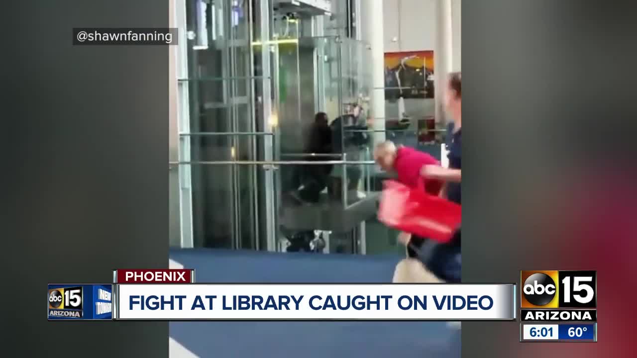 New details in weekend fight at Burton Barr library