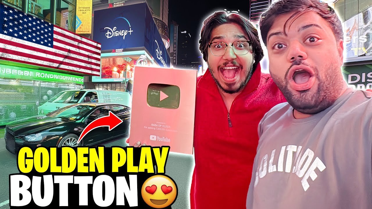 Ducky Ny Surprise Dy Diya America Ma 😱 | Golden Play Button Aa Gya Finally 😍