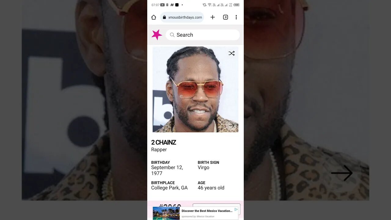 HAPPY 46 BIRTHDAY 2 CHAINZ Rapper