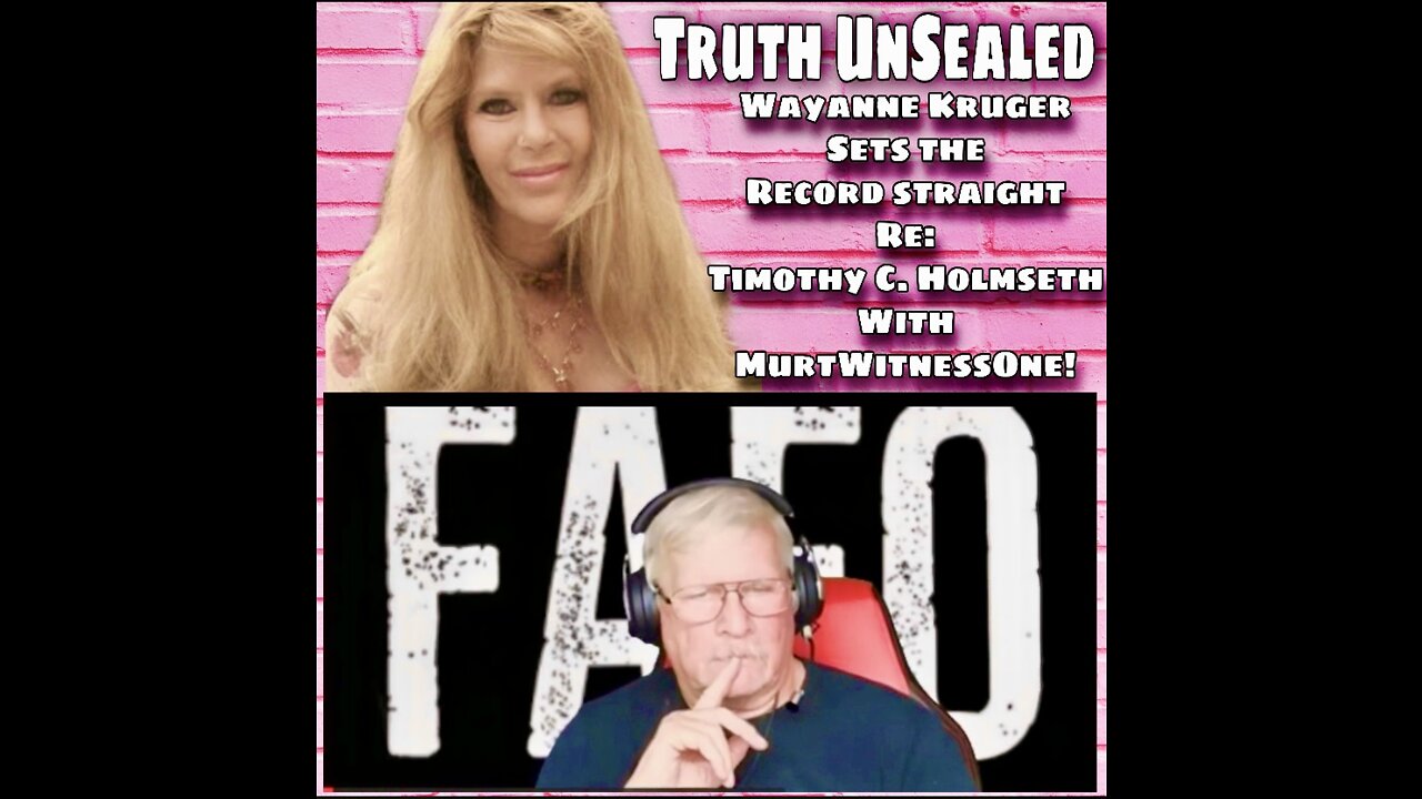 Truth UnSealed..Wayanne Kruger sets the record straight!