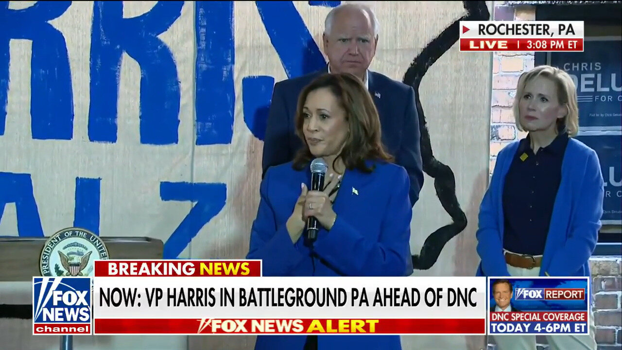 Kamala Harris, Tim Walz Campaign In Pennsylvania Ahead Of The DNC