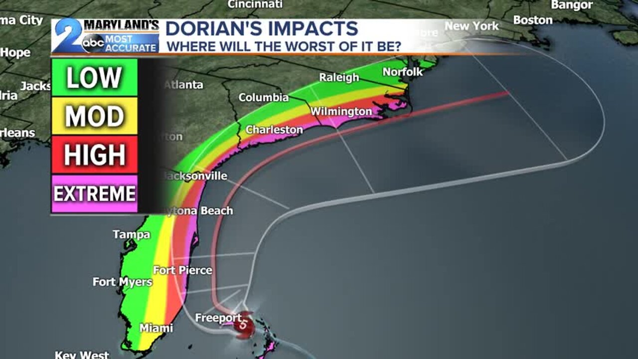 Will Dorian Make It To Maryland?