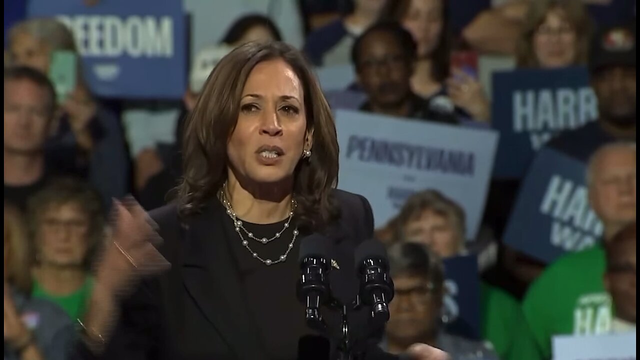 INCREASINGLY UNSTABLE UNHINGED! Kamala scolds Trump Military to go after Americans - Erie PA rally