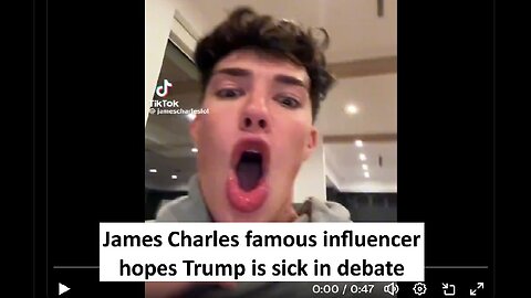 James Charles activist reacts to Trump goes viral